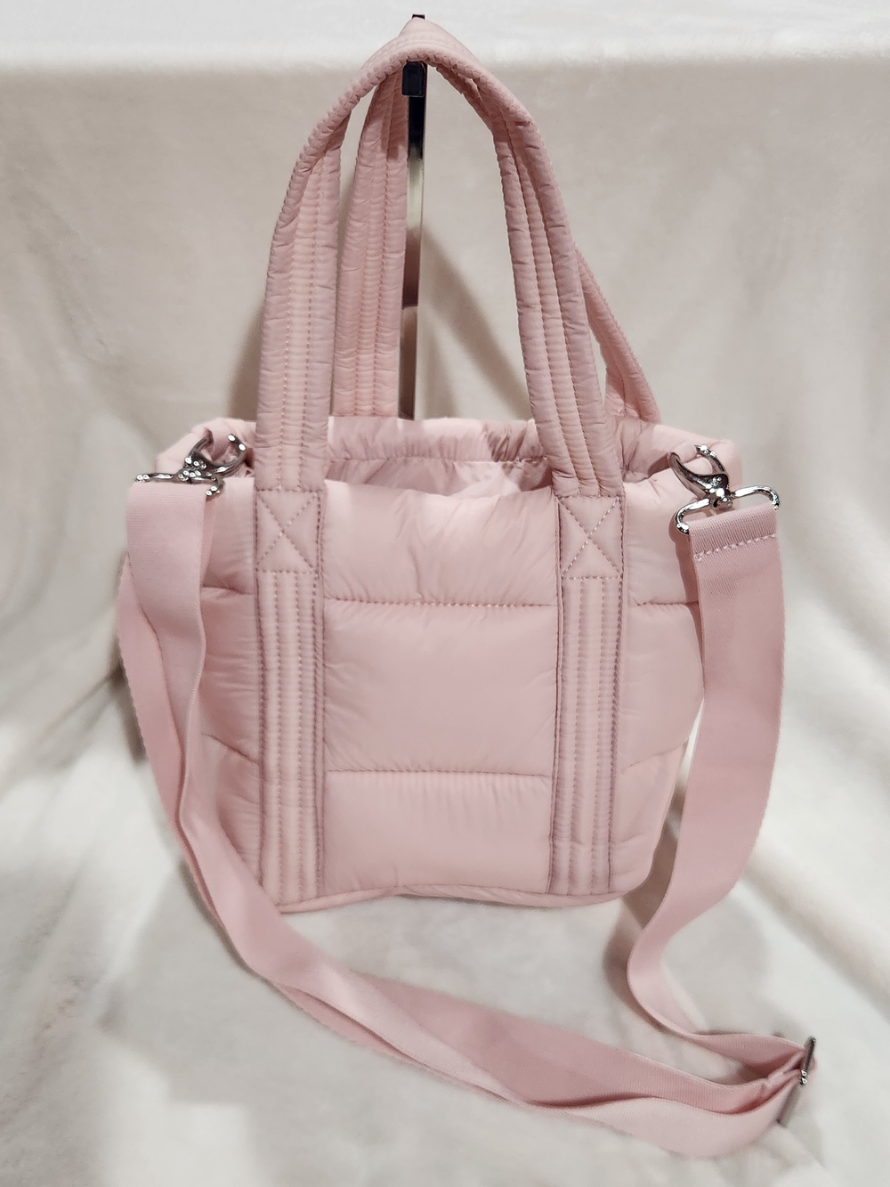 Land's End Wanderweight Ultralight Crossbody Tote Bag, Light Mauve